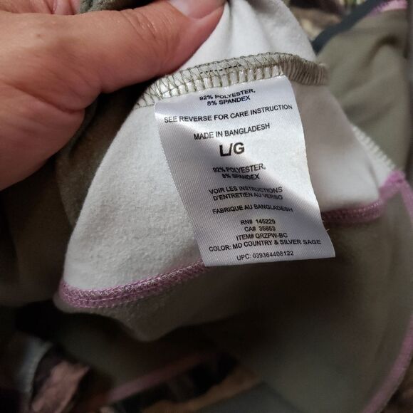 Camo Hunting Thermal Shirt Pink Yukon Gear Mossy Oak 1/4 zip size Large - Picture 8 of 11